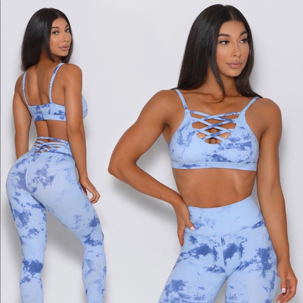 Sold out bombshell tie dye sexy back leggings size L. These are new with tags!